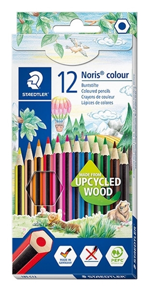 Staedtler barevná tužka Noris Upcycled Wood sada (12)